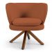 Kit 02 Poltronas Decorativas Melissa Base Giromad Giratória B-262 Veludo Telha - Domi