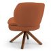 Kit 02 Poltronas Decorativas Melissa Base Giromad Giratória B-262 Veludo Telha - Domi