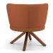 Kit 02 Poltronas Decorativas Melissa Base Giromad Giratória B-262 Veludo Telha - Domi