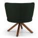 Kit 02 Poltronas Decorativas Melissa Base Giromad Giratória B-303 Veludo Verde Musgo - Domi