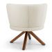 Kit 02 Poltronas Decorativas Melissa Base Giromad Giratória B-309 Veludo Bege - Domi