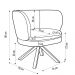 Kit 02 Poltronas Decorativas Melissa Base Giromad Giratória C-465 Linho Chumbo - Domi