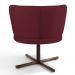 Kit 02 Poltronas Decorativas Melissa Base Xis Giratória B-278 Veludo Marsala - Domi