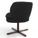 Kit 02 Poltronas Decorativas Melissa Base Xis Giratória B-300 Veludo Preto - Domi