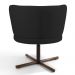 Kit 02 Poltronas Decorativas Melissa Base Xis Giratória B-300 Veludo Preto - Domi