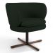 Kit 02 Poltronas Decorativas Melissa Base Xis Giratória B-303 Veludo Verde Musgo - Domi