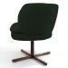 Kit 02 Poltronas Decorativas Melissa Base Xis Giratória B-303 Veludo Verde Musgo - Domi
