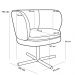 Kit 02 Poltronas Decorativas Melissa Base Xis Giratória B-304 Veludo Azul Marinho - Domi