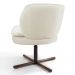 Kit 02 Poltronas Decorativas Melissa Base Xis Giratória B-309 Veludo Bege - Domi