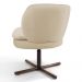 Kit 02 Poltronas Decorativas Melissa Base Xis Giratória C-129 Linho Bege Escuro - Domi