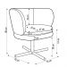 Kit 02 Poltronas Decorativas Melissa Base Xis Giratória C-416 Linho Cinza Escuro - Domi