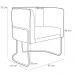 Kit 2 Poltronas Decorativas Base Aço Betina C-278 Veludo Marsala - Domi