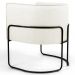 Kit 2 Poltronas Decorativas Base Aço Betina C-309 Veludo Bege - Domi