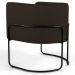 Kit 2 Poltronas Decorativas Base Aço Betina C-34 Sintético Marrom - Domi