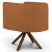 Kit 2 Poltronas Decorativas Base Giromad Madeira Betina B-262 Veludo Telha - Domi