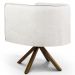 Kit 2 Poltronas Decorativas Base Giromad Madeira Betina B-443 Linho Bege - Domi