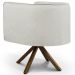 Kit 2 Poltronas Decorativas Base Giromad Madeira Betina C-107 Linho Cru - Domi