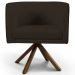 Kit 2 Poltronas Decorativas Base Giromad Madeira Betina C-34 Corano Marrom - Domi