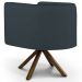Kit 2 Poltronas Decorativas Base Giromad Madeira Betina C-465 Linho Chumbo - Domi
