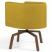 Kit 2 Poltronas Decorativas Base Ka Madeira Betina B-279 Veludo Mostarda - Domi