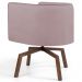 Kit 2 Poltronas Decorativas Base Ka Madeira Betina B-305 Veludo Rosê - Domi