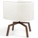Kit 2 Poltronas Decorativas Base Ka Madeira Betina B-309 Veludo Bege - Domi