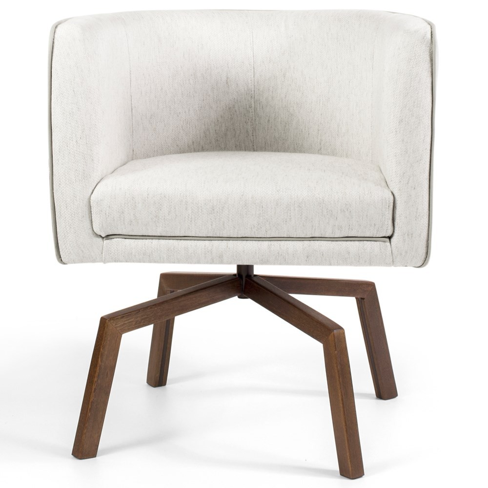 Kit 2 Poltronas Decorativas Base Ka Madeira Betina B-443 Linho Bege - Domi