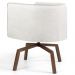 Kit 2 Poltronas Decorativas Base Ka Madeira Betina B-443 Linho Bege - Domi