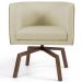 Kit 2 Poltronas Decorativas Base Ka Madeira Betina C-129 Linho Bege - Domi