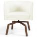Kit 2 Poltronas Decorativas Base Ka Madeira Betina C-26 Corano Bege - Domi