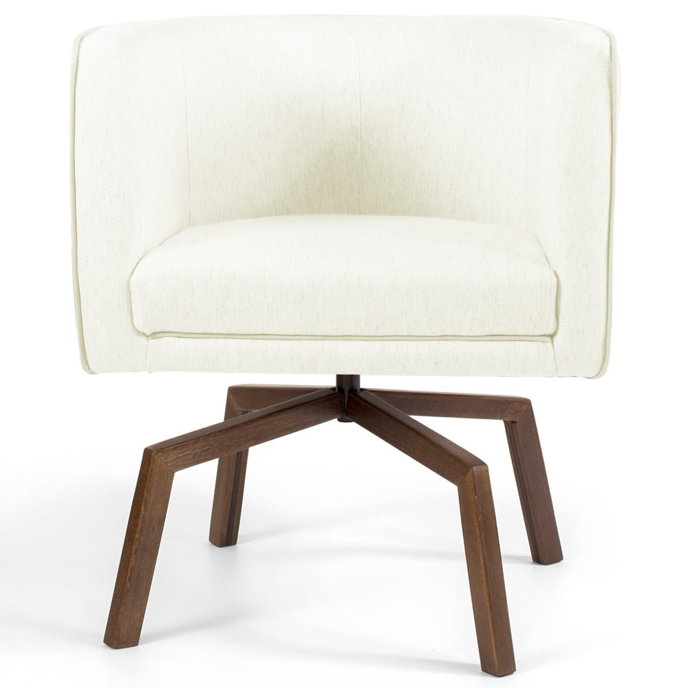 Kit 2 Poltronas Decorativas Base Ka Madeira Betina C-26 Corano Bege - Domi
