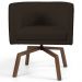 Kit 2 Poltronas Decorativas Base Ka Madeira Betina C-34 Corano Marrom - Domi