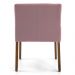 Kit 2 Poltronas Decorativas Base Madeira Angel B-305 Veludo Rosa - Domi
