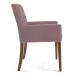 Kit 2 Poltronas Decorativas Base Madeira Angel B-305 Veludo Rosa - Domi