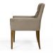 Kit 2 Poltronas Decorativas Base Madeira Angel B-68 Veludo Marrom - Domi