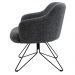 Kit 2 Poltronas Decorativas Base Orby Fixa Jade C-469 Linho Mescla - Domi