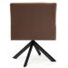 Kit 2 Poltronas Decorativas Giratórias Base Eiffel Preto Angel B-276 Veludo Ferrugem - Domi