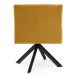 Kit 2 Poltronas Decorativas Giratórias Base Eiffel Preto Angel B-279 Veludo Amarelo- Domi