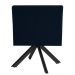 Kit 2 Poltronas Decorativas Giratórias Base Eiffel Preto Angel B-304 Veludo Azul - Domi