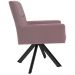 Kit 2 Poltronas Decorativas Giratórias Base Eiffel Preto Angel B-305 Veludo Rosa - Domi