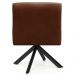 Kit 2 Poltronas Decorativas Giratórias Base Eiffel Preto Angel B-417 Veludo Malbec - Domi