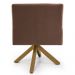 Kit 2 Poltronas Decorativas Giratórias Base Giromad Madeira Angel B-276 Veludo Ferrugem - Domi