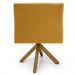 Kit 2 Poltronas Decorativas Giratórias Base Giromad Madeira Angel B-279 Veludo Amarelo - Domi