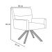 Kit 2 Poltronas Decorativas Giratórias Base Giromad Madeira Angel B-292 Veludo Uva - Domi