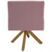 Kit 2 Poltronas Decorativas Giratórias Base Giromad Madeira Angel B-305 Veludo Rosa - Domi