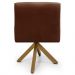 Kit 2 Poltronas Decorativas Giratórias Base Giromad Madeira Angel B-417 Veludo Malbec - Domi