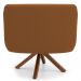 Kit 2 Poltronas Decorativas Giratórias Base Giromad Madeira Jade B-262 Veludo Telha - Domi