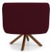 Kit 2 Poltronas Decorativas Giratórias Base Giromad Madeira Jade B-278 Veludo Marsala - Domi