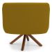 Kit 2 Poltronas Decorativas Giratórias Base Giromad Madeira Jade B-279 Veludo Mostarda - Domi