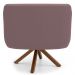 Kit 2 Poltronas Decorativas Giratórias Base Giromad Madeira Jade B-305 Veludo Rosê - Domi